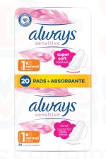Always egészségügyi betét Duo Sensitive Normal 20 db Kép