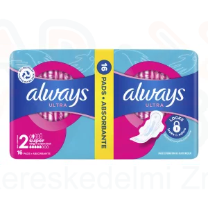 Always egészségügyi betét Duo Ultra Super 16 db