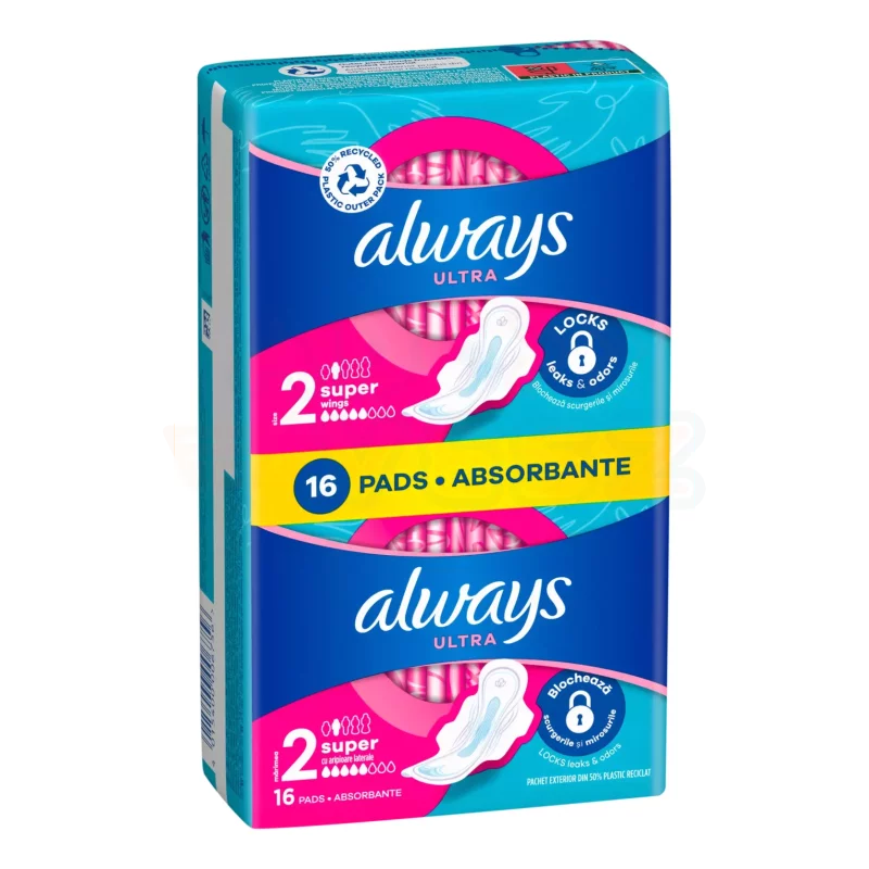 Always egészségügyi betét Duo Ultra Super 16 db Kép