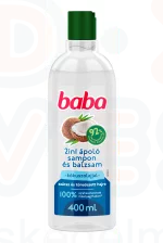 BABA 2in1 Sampon és Balzsam 400 ml Kókuszolajjal száraz töredezett hajra Kép