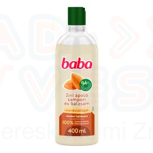 BABA 2in1 Sampon és Balzsam 400 ml Mandulaolajjal Minden hajtipusra