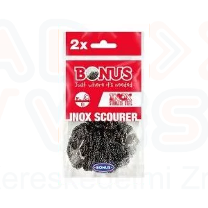 Bonus fém dörzsi INOX spirál 2 db