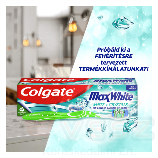 COLGATE fogkefe Max white lágy 1+1 Kép