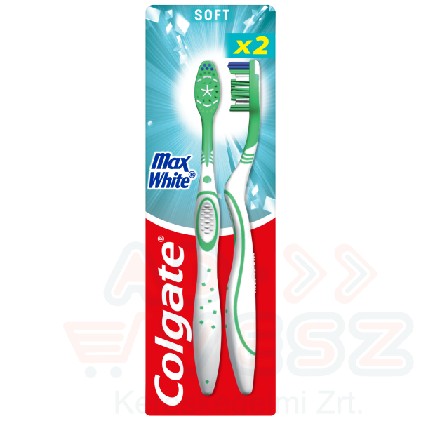 COLGATE fogkefe Max white lágy 1+1 Kép