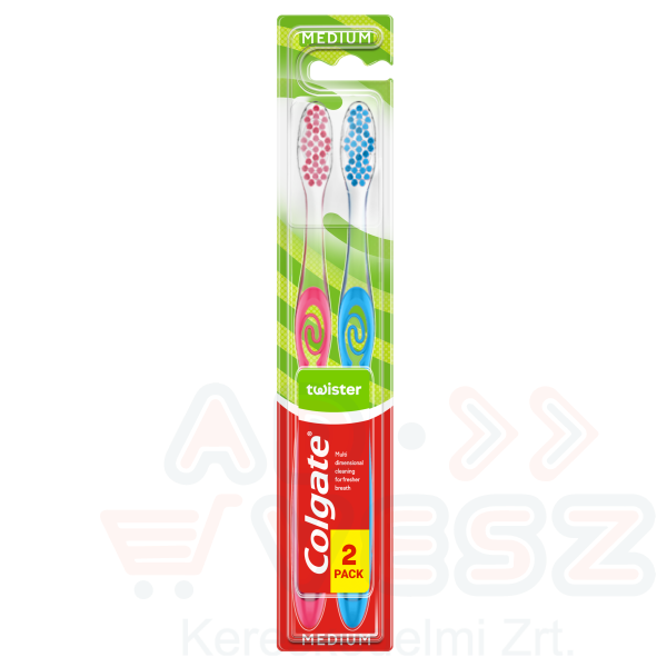 COLGATE fogkefe Twister Medium Duo Kép