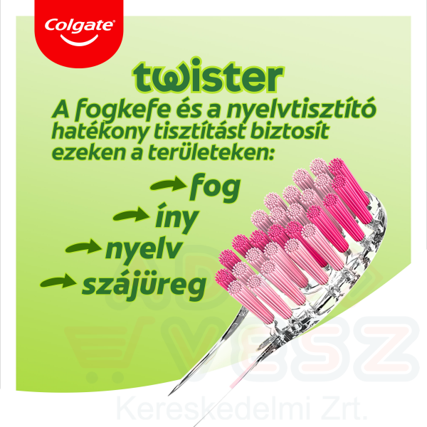 COLGATE fogkefe Twister Medium Duo Kép