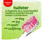 COLGATE fogkefe Twister Medium Duo Kép