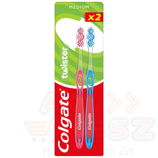 COLGATE fogkefe Twister Medium Duo Kép