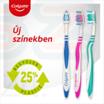 COLGATE fogkefe ZigZag Plus közepes 1+1 db Kép