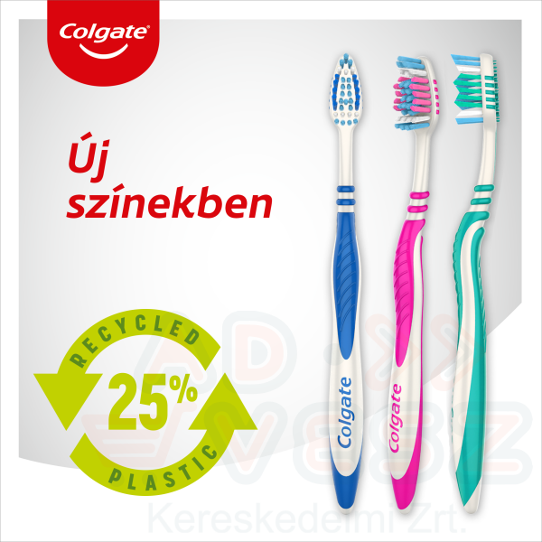 COLGATE fogkefe ZigZag Plus közepes 1+1 db Kép