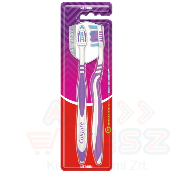 COLGATE fogkefe ZigZag Plus közepes 1+1 db Kép