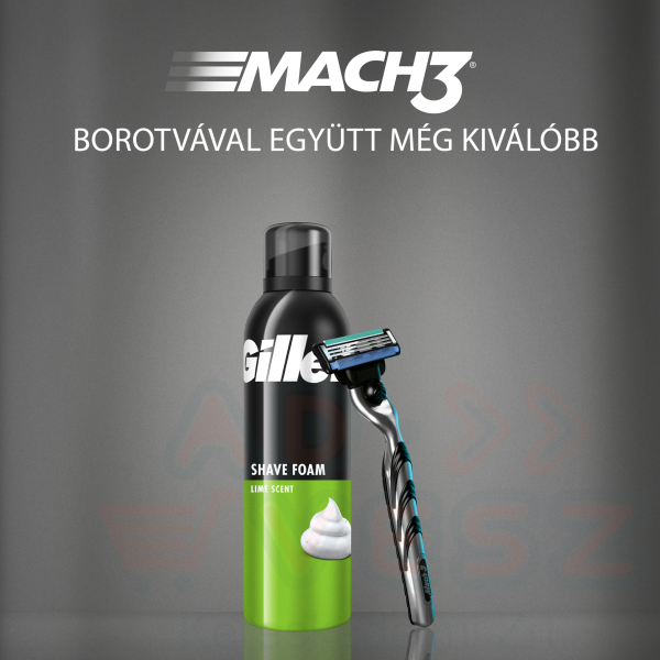 Gillette borotvahab Lemon Lime 200 ml Kép