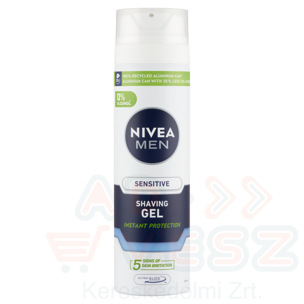 NIVEA MEN borotvagél 200 ml Sensitive Kép