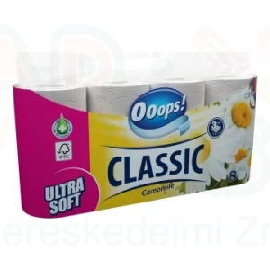 Ooops! Classic toalettpapír 8 tekercs 3 rétegű Kamilla