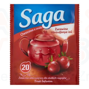 SAGA gyümölcstea 20 filter Vörösáfonya