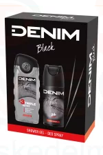 DENIM BLACK ajándékcsomag (deo+tusfürdő) 2025 Kép