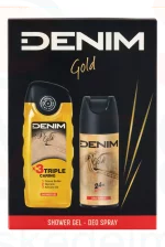 DENIM GOLD ajándékcsomag (deo+tusfürdő) 2025 Kép