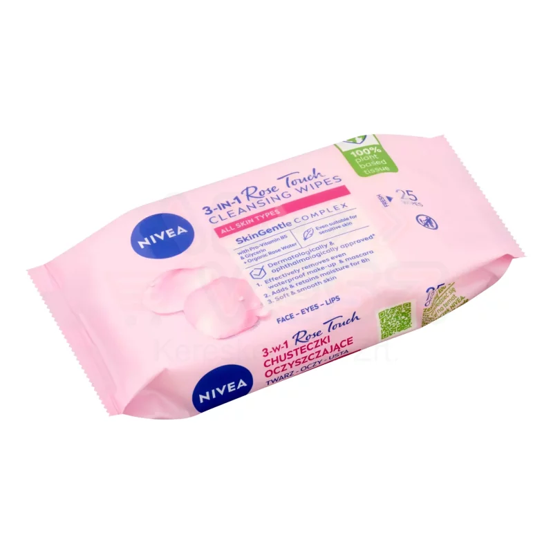 NIVEA arctisztító kendő 25 db Rózsavizes Micellás Kép