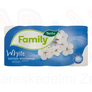 TENTO toalettpapír Family Cotton White 2 rétegű 8 tekercses