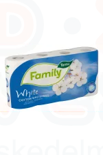 TENTO toalettpapír Family Cotton White 2 rétegű 8 tekercses Kép