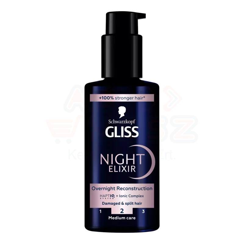 Gliss éjszakai hajpakolás 100 ml Sérült és töredezett hajra 2 Kép