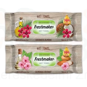 Freshmaker Extra Jumbo Coconut törlőkendő 144 lapos kupakos
