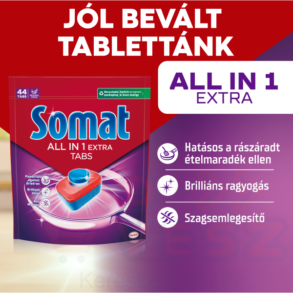 Somat All in One Extra tabletta 44 db Kép