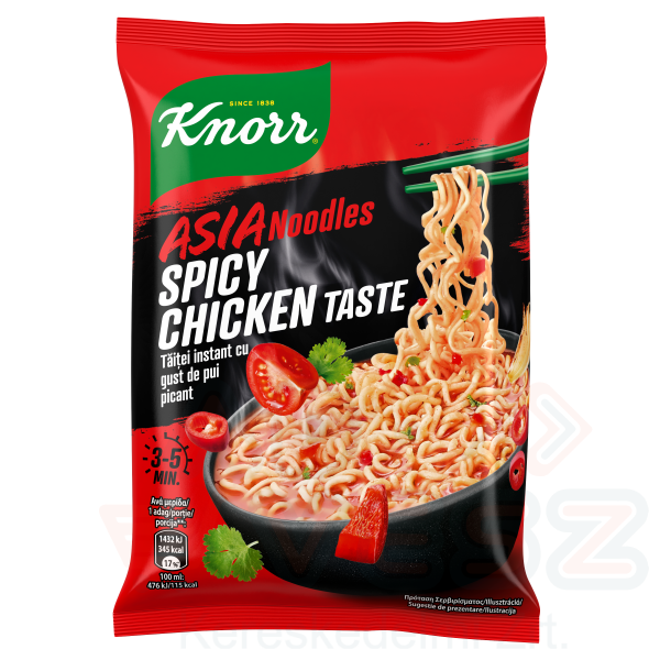 KNORR Snacky 73 g Csípős csirkés instant tészta Kép